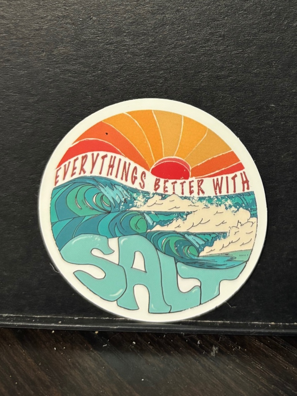 Everything is better with salt ocean sticker